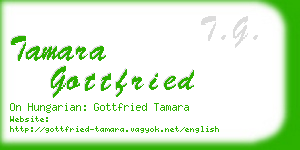 tamara gottfried business card